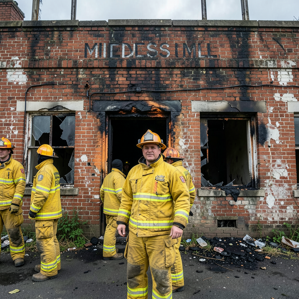 Fire crews attend suspected arson at Bradford's derelict Midlands Mills